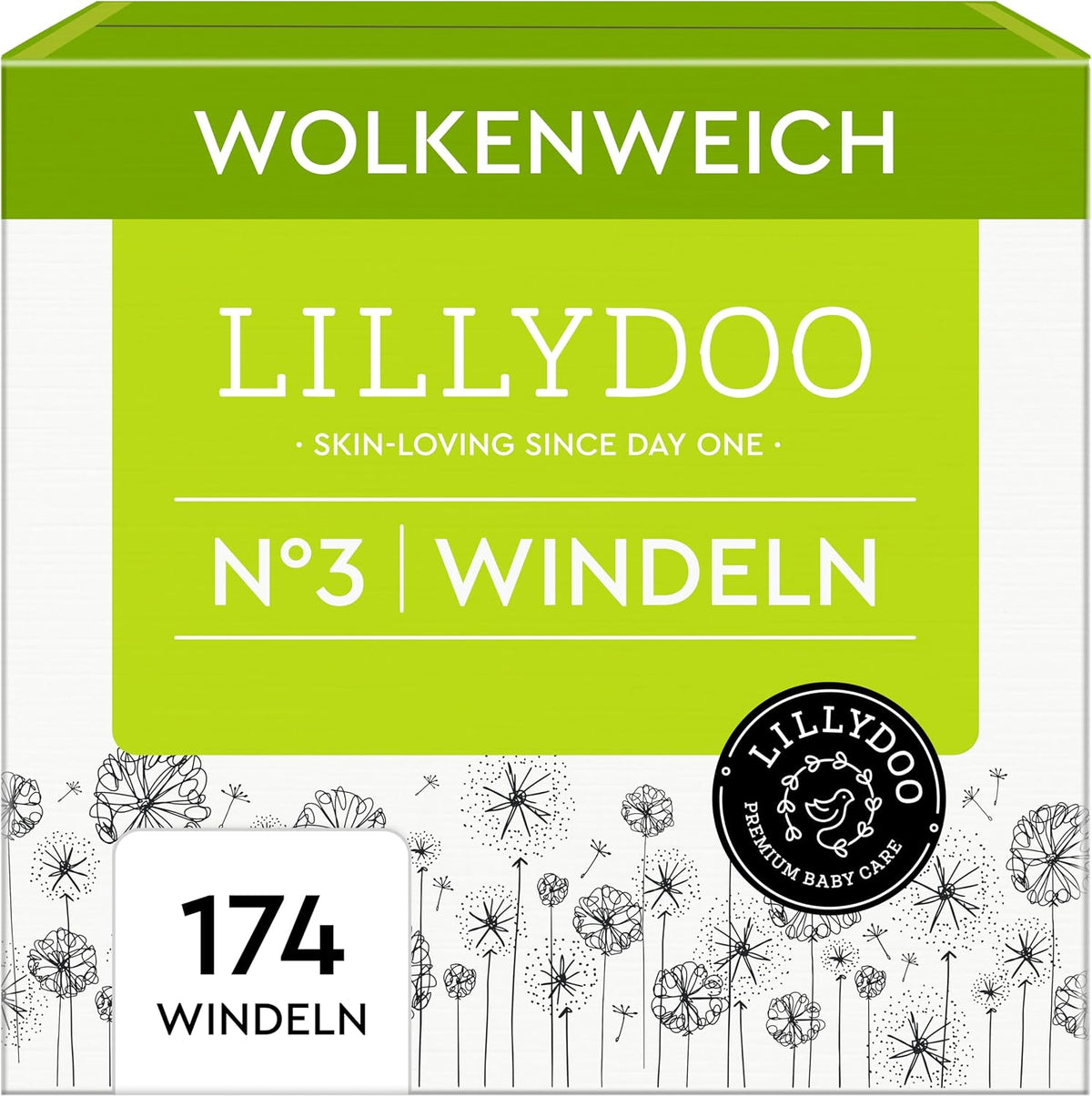 LILLYDOO Hautfreundliche Windeln – Packungsansicht