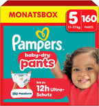Pampers Baby-Dry Pants, Größe 5, 160 Stück – Produktverpackung