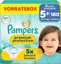 Pampers Premium Protection, Größe 5+, 180 Stück – Produktverpackung
