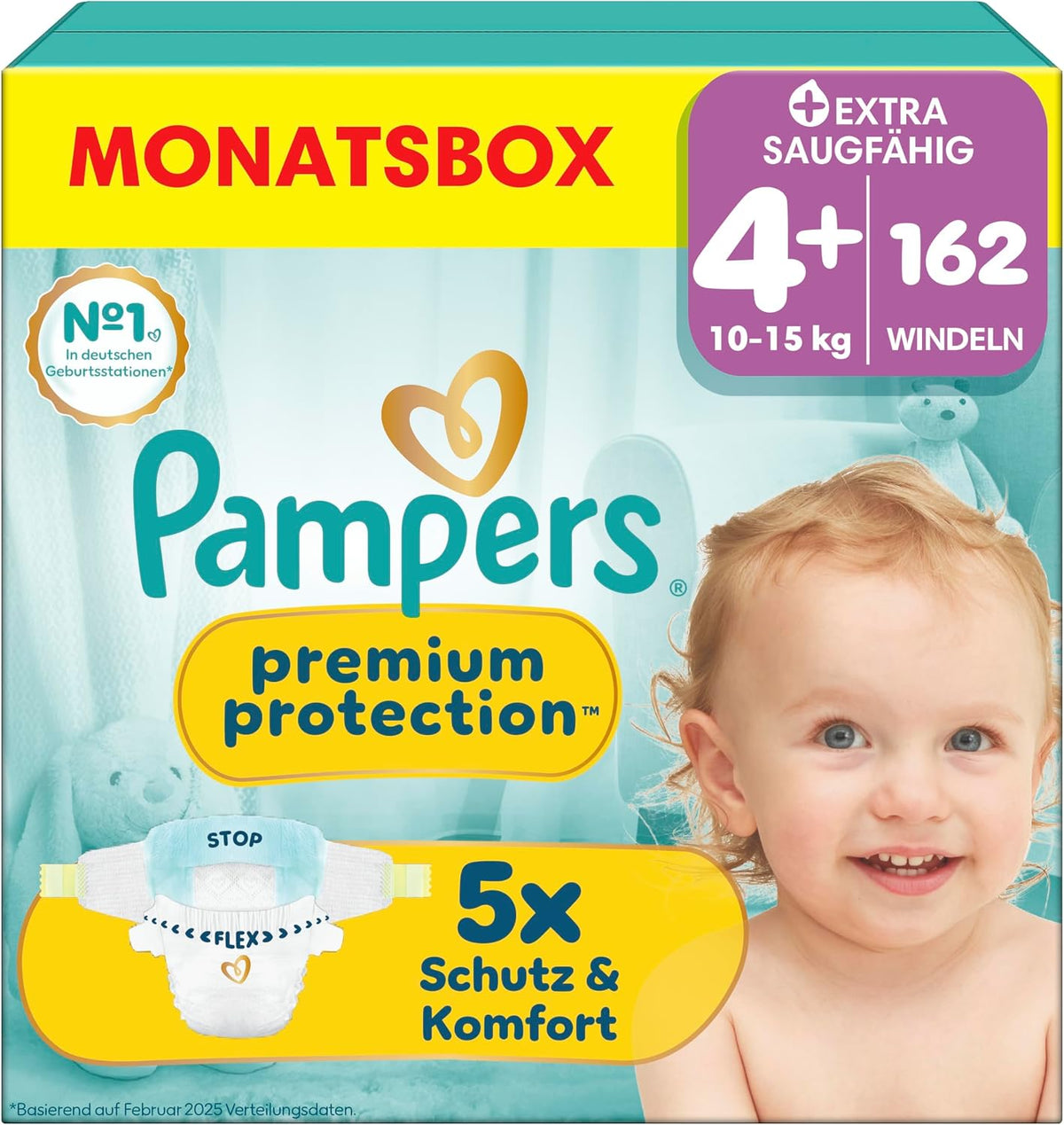 Pampers Premium Protection – Packungsansicht
