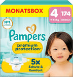 Pampers Premium Protection, Größe 4, 174 Stück – Produktverpackung