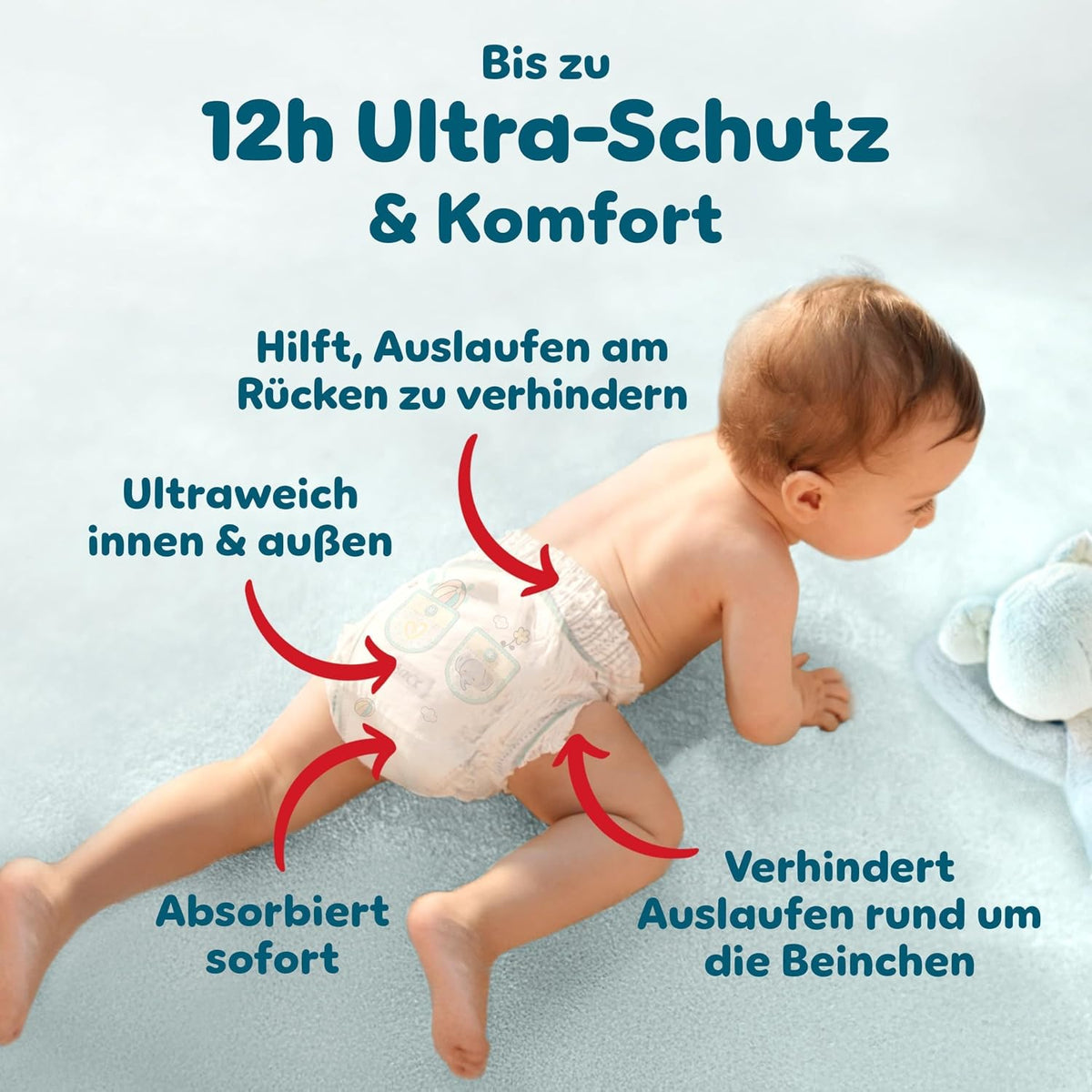 Pampers Premium Protection Pants, Größe 5, 164 Stück – Produktinformation 3