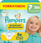 Pampers Premium Protection, Größe 7, 156 Stück – Produktverpackung